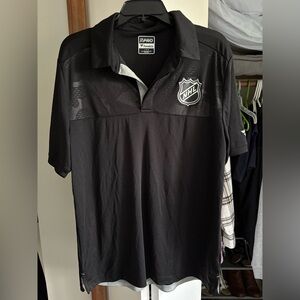 Fanatics NHL Black Polo Shirt Men’s Large EUC
